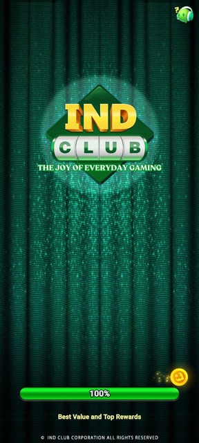 IND Club Launch Screen