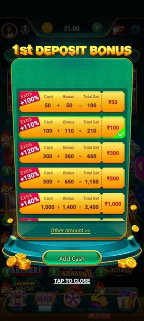Saga Slots 1st Deposit Bonus