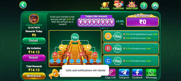 YN Rummy Refer and Earn