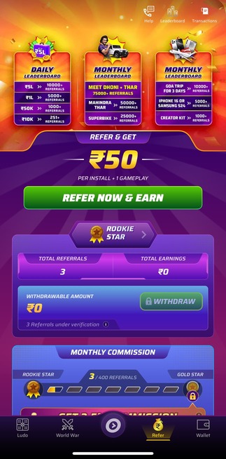 WinZo Refer and Earn