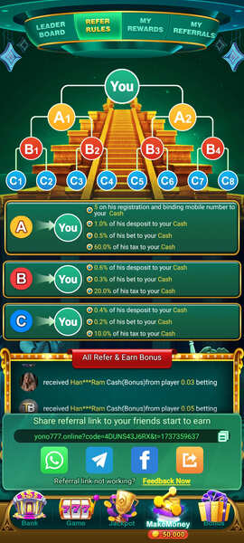 Yono 777 Refer Rules